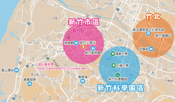 新竹住宿地圖